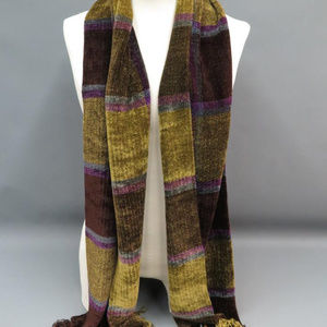 Loominus Woodstock Handwovens Chenille Scarf